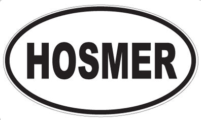 HOSMER - Oval Sticker