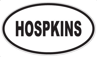 HOSPKINS - Oval Magnet