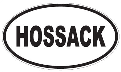 HOSSACK - Oval Sticker