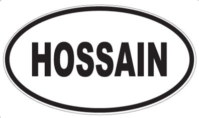 HOSSAIN - Oval Magnet