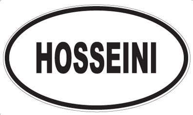 HOSSEINI - Oval Magnet