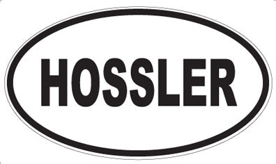 HOSSLER - Oval Magnet