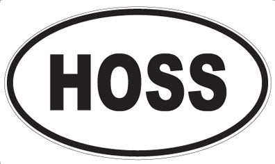 HOSS - Oval Magnet