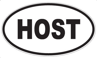 HOST - Oval Magnet