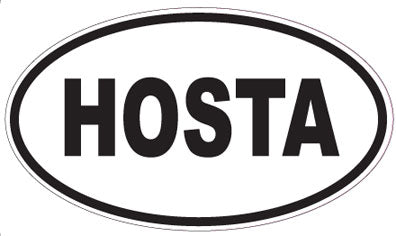 HOSTA - Oval Sticker