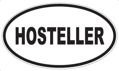 HOSTELLER - Oval Magnet