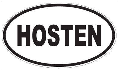 HOSTEN - Oval Magnet