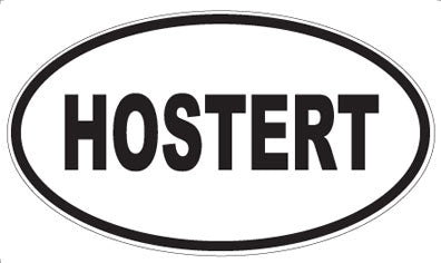 HOSTERT - Oval Magnet