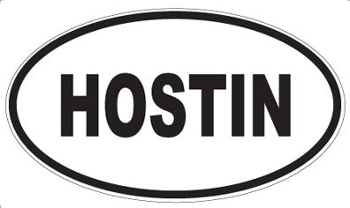HOSTIN - Oval Magnet