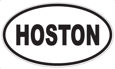 HOSTON - Oval Magnet