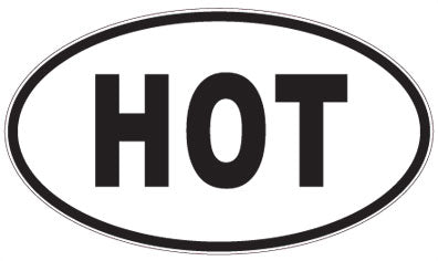 HOT - 3 Letter Initials Oval Sticker