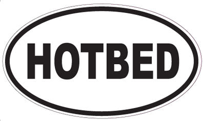 HOTBED - Oval Sticker