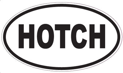 HOTCH - Oval Sticker