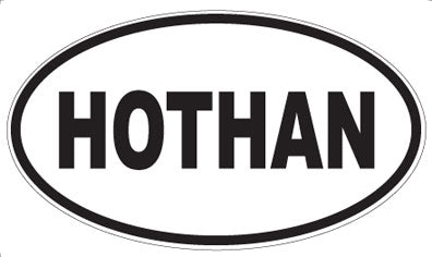 HOTHAN - Oval Magnet