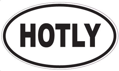 HOTLY - Oval Sticker