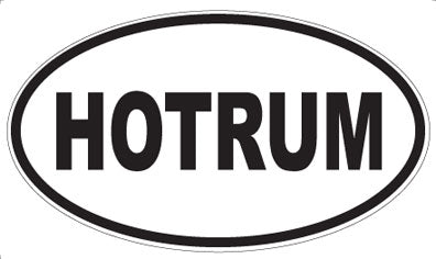 HOTRUM - Oval Sticker