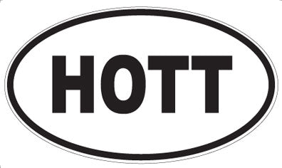 HOTT - Oval Sticker