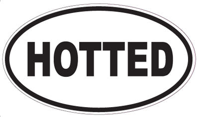 HOTTED - Oval Sticker