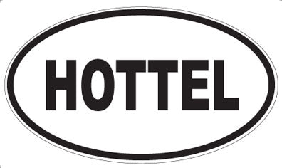 HOTTEL - Oval Magnet