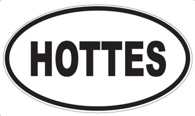 HOTTES - Oval Magnet