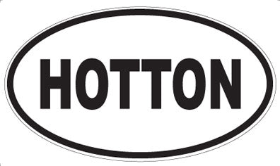 HOTTON - Oval Sticker
