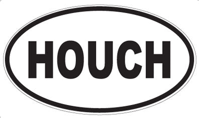 HOUCH - Oval Sticker