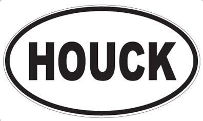 HOUCK - Oval Sticker