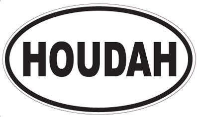 HOUDAH - Oval Sticker