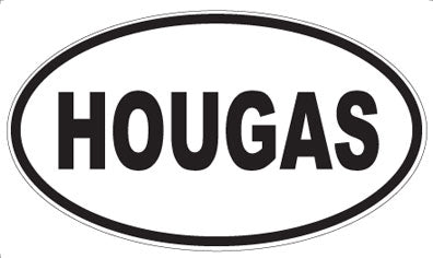 HOUGAS - Oval Sticker