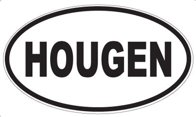 HOUGEN - Oval Sticker