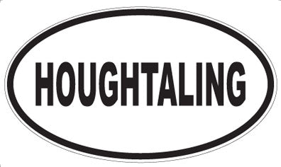 HOUGHTALING - Oval Sticker