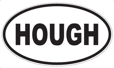HOUGH - Oval Magnet