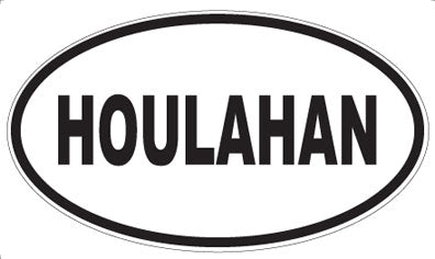 HOULAHAN - Oval Magnet