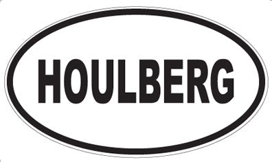 HOULBERG - Oval Sticker