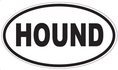 HOUND - Oval Sticker