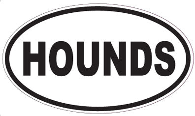 HOUNDS - Oval Sticker