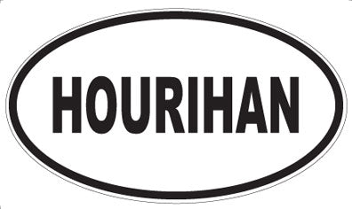 HOURIHAN - Oval Sticker