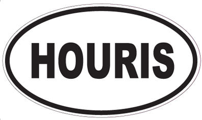 HOURIS - Oval Sticker