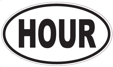 HOUR - Oval Sticker