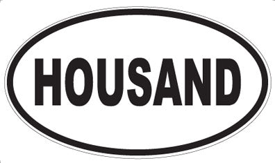 HOUSAND - Oval Magnet