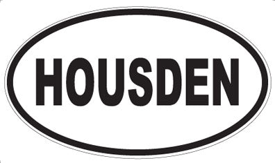 HOUSDEN - Oval Sticker