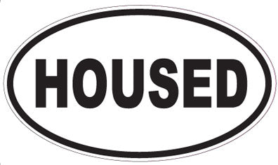 HOUSED - Oval Sticker