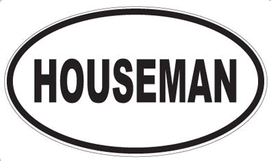 HOUSEMAN - Oval Magnet
