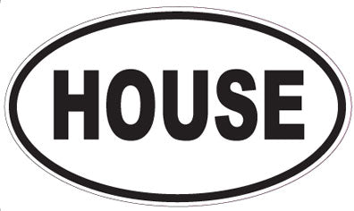 HOUSE - Oval Magnet