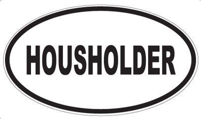 HOUSHOLDER - Oval Magnet