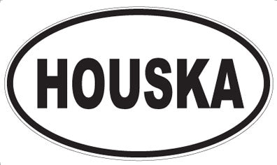 HOUSKA - Oval Sticker