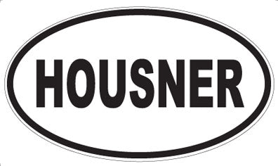 HOUSNER - Oval Sticker
