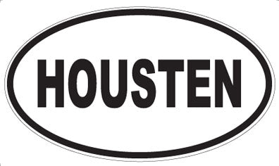 HOUSTEN - Oval Sticker