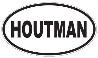 HOUTMAN - Oval Sticker