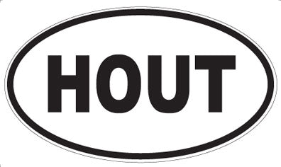 HOUT - Oval Magnet